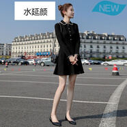 小個(gè)子連衣裙收腰顯瘦氣質(zhì)中長(zhǎng)款時(shí)尚流行裙子秋季女裝收腰長(zhǎng)袖連衣裙2020秋冬裝新款學(xué)生小個(gè)子赫本小黑 5130-1長(zhǎng)袖-矮個(gè)子蓮衣群春裝新款 S-矮個(gè)子蓮衣群春裝新款