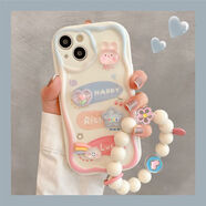 美克杰適用于立體兔子小熊OPPOreno3/4SE手機殼r17/r15鏈條A11/A92s/A53軟女k9 主圖款 oppo R17