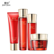 婉絲（SOFTSILK）蘊(yùn)能悅顏系列護(hù)膚品套裝 蝦青素抗皺 深層補(bǔ)水保濕水嫩 洗+水+乳+眼霜