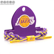 NBA小獅子球星周邊勇士快船雄鹿猛龍籃網(wǎng)騎士湖人隊(duì)男女運(yùn)動(dòng)鞋帶手環(huán)手鏈 湖人隊(duì) 海綿禮盒+球隊(duì)吊牌+禮袋和防偽鑰