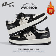 回力官方男鞋板鞋男秋冬百搭透氣情侶休閑鞋子運動(dòng)男女鞋白黑色加絨41