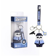 蜀黍家熊貓公仔鑰匙扣熊貓玩偶掛件創(chuàng  )意卡通可愛(ài)掛飾汽車(chē)掛件 襯衫熊貓鑰匙扣