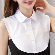 王熙麥秋冬假領(lǐng)子女百搭假領(lǐng)新品多功能蕾絲花邊襯衫裝飾立領(lǐng)襯衣假衣領(lǐng) 白色
