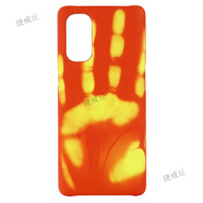 睿思派 適用OPPO Reamle X7/8/V13 5G熱感應變色手機殼創(chuàng)意全包防摔感溫變色硬殼 紅變橙 OPPO Reno5 Pro 5G