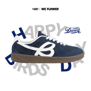 WE FLOWERweflower德訓鞋女HBD聯(lián)名款男女同款百搭板鞋透氣紅色運動休閑鞋 復古藍 38