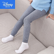 迪士尼（Disney）一條過冬加厚保暖兒童羊Y毛絨褲針織棉毛褲毛線褲寶寶無縫打底褲 女童(灰色)純100 170 褲長90 適合160-170