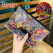 伊洛芙韓國一次性皮筋頭繩頭飾膠圈橡皮筋小發(fā)圈女扎頭發(fā)黑色發(fā)繩森女系