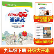 華夏萬卷 九年級下冊語文同步練字帖 初中生同步寫字課課練 2025春新初三RJ人教版正楷書法練字本 天天練田字格生字抄寫本 中考字詞句練習字帖（共2冊）