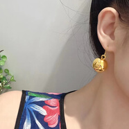 小腰金黃金球球耳環(huán)氣質(zhì)名媛時(shí)尚耳飾女款高級感999足金耳鉤4.72克17.5m