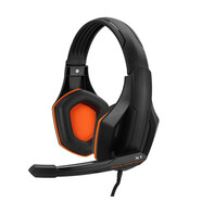 歐凡（OVANN）X4 頭戴式電競游戲耳機耳麥 電腦耳機 語(yǔ)音耳機帶麥克風(fēng) 黑紅色 X1黑橙雙插3.5