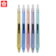 櫻花（SAKURA）按動(dòng)式中性筆0.5mm 活力果果系列馬卡龍五色套裝 簽字筆水筆學(xué)生文具 5支套裝