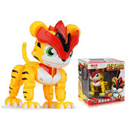 豬豬俠超星萌寵玩具變形機器人金剛五合體鐵拳虎阿五公仔兒童玩具禮物 【超星萌寵】鐵拳虎-阿五