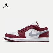 耐克（NIKE）air jordan 1 Low耐克男鞋女鞋冬季新款aj1低幫板鞋運動(dòng)籃球鞋 553558-615/553560-615 白紅 39 【GS】