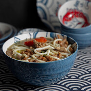 和風(fēng)四季 日式餐具釉下彩陶瓷碗鯛魚(yú)飯碗家用碗碟盤(pán)飯碗湯碗組合套裝面碗 （鯛魚(yú)）6英寸面碗（單個(gè)）