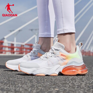 喬丹QIAODAN北冥3.0運動(dòng)鞋女鞋網(wǎng)面透氣跑步鞋氣墊減震跑鞋 白色/哈密瓜色0232 36