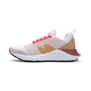 李寧（LI-NING）跑步鞋女2020新品李寧云六代女子回彈減震跑鞋 粉杏色/咖喱黃ARHQ064-3 35