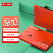 聯(lián)想（Lenovo) 480GB SSD固態(tài)硬盤 2.5英寸SATA3.0 讀560MB/s 臺(tái)式機(jī)/筆記本通用 SL700紅盤