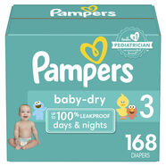 Pampers幫寶適 嬰兒干爽一次性尿布 3號(hào) 204片裝