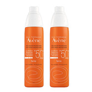 雅漾（Avene）清爽防曬噴霧200ml SPF50 多支裝 兩瓶裝