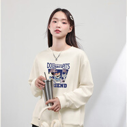 班尼路（Baleno）牛奶絲圓領(lǐng)衛(wèi)衣女2025年春秋季青春時(shí)尚休閑百搭風(fēng)上衣