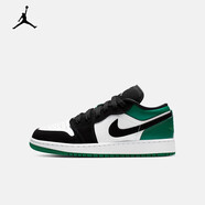 耐克（NIKE）Air Jordan 1女子GS黑綠腳趾復(fù)古運動板鞋 553560-113 36.5