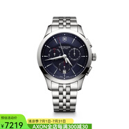 維氏（VICTORINOX）男士石英手表Alliance防水100m圓形藍(lán)色表盤44mm241746 only os