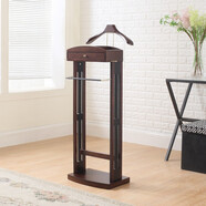 瑞真家居 落地衣帽架簡(jiǎn)約現代衣服架子辦公室西裝架室內實(shí)木臥室掛衣架客廳多功能實(shí)木轉角衣帽架