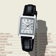 卡西歐（CASIO）ins小紅表簡(jiǎn)約復(fù)古酒桶形石英小眾指針腕表LTP-1208E-9B2 LTP-V007L-7E1