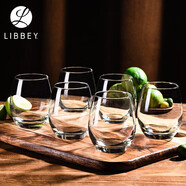 Libbey利比無鉛玻璃杯茶杯果汁飲料杯牛奶杯子耐熱水杯套裝330ml 6只