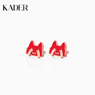 卡蒂羅（KADER）耳飾合集 925銀耳環(huán)耳釘女生新款輕奢小眾設計禮物 【S925銀】【感溫變色】御貓駕到