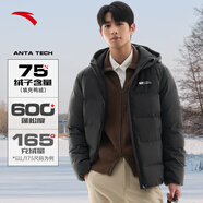 安踏速暖羽絨丨短款連帽羽絨服男冬季新款鴨絨保暖面包服防潑水外套