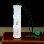 乾閱姓名印章名字定做竹節印章中國風(fēng)私人定制個(gè)人硬筆書(shū)法章手帳禮物 白玉色竹節印章 念珠流蘇款【送藍色禮盒+瓷盒印泥】