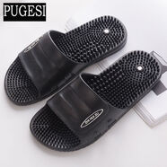 腳底磁療按摩拖鞋男女足療穴位涼拖鞋情侶足底家居防滑洗澡拖鞋潮 2099黑色 39