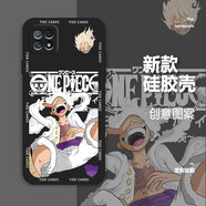獨(dú)行狼 適用OPPOA55手機(jī)殼新款尼卡五檔全包防摔a53/a72軟殼海賊王硅膠潮牌保護(hù)套網(wǎng)紅路飛男 經(jīng)典黑-骷髏路飛白A+膜 OPPO A55s