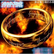 DL 1998鎢金戒指翼力魔戒 男士情侶 指環(huán)王男女尾戒個(gè)性霸氣日韓時(shí)尚 金色 美號(hào)11國號(hào)21(+圓珠鏈)