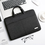 Milooky 輕便手提電腦包14男15女生15.6英寸適用蘋(píng)果13華碩聯(lián)想戴爾16華 A款【黑色】 13-14英寸