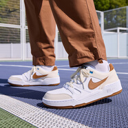 耐克（NIKE）官方FULL FORCE男子運動鞋秋季板鞋低幫復古經(jīng)典HJ3485 121白/淺英國褐/白/清透藍 42