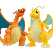 萬(wàn)代（BANDAI）寵物小精靈拼插拼裝模型玩具 口袋妖怪 寶可夢(mèng)動(dòng)漫周邊新年禮物 43 噴火龍套裝【中文版】5064895