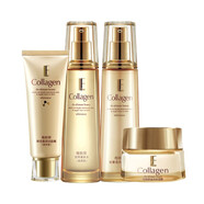 采媚骨膠原化妝品套裝麗蘭妃小分子補水潤澤爽膚水乳液女士護膚品女學(xué) 潔面+柔膚水+保濕乳+保濕霜