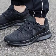 耐克（NIKE）男鞋秋冬季新款黑武士跑步鞋透氣網(wǎng)鞋運動(dòng)鞋軟底防滑耐磨休閑鞋 黑色/DR2695-003/軟底緩震 44.5