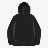 斐樂（FILA）男女情侶明星同款2層風(fēng)衣LOGO標(biāo)志秋季潮流日常戶外運(yùn)動(dòng)沖鋒衣 FS2JKG3104X-BLK W85(WS)