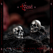 古西GUXI【骷髏騎士】暗黑風(fēng)小眾925銀耳釘男簡(jiǎn)約復古耳飾養耳洞飾品 骷髏騎士（一對）