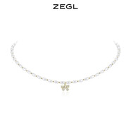 ZEGL蝴蝶結(jié)仿珍珠項鏈名媛感潮鎖骨鏈復(fù)新款送女朋友禮物情人節(jié)生日 蝴蝶結(jié)珍珠項鏈