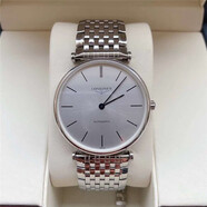 【二手99新】LONGINES浪琴男表嘉嵐系列自動(dòng)機械機芯 時(shí)尚商務(wù)系列瑞士高端腕表手表 36表盤(pán) 條刻銀盤(pán)鋼帶L4.908.4.72.6