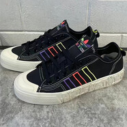 阿迪達(dá)斯 （adidas）休閑鞋男鞋女鞋夏季新款三葉草運(yùn)動(dòng)鞋百搭低幫板鞋帆布鞋GX8340 GX6391黑色 36