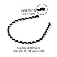MIILOVA男士發(fā)箍男碎發(fā)夾運(yùn)動(dòng)發(fā)帶男波浪箍發(fā)捆發(fā)卡短發(fā)頭飾 6mm波浪發(fā)箍