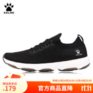 KELME/卡爾美運(yùn)動鞋男織面戶外輕便鞋子男透氣防滑減震跑步鞋男66831502 黑色 40