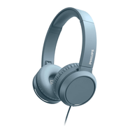 飛利浦（PHILIPS）H4105BL/00 頭戴式耳機 帶麥克風 帶線控 軟墊頭帶 隔音 藍色 隔音 藍色