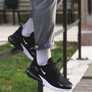 耐克（NIKE）Max 270男女太極純白大氣墊潮流休閑跑鞋 AH6789 AH8050 黑白情侶AH8050/AH6789-002 40.5