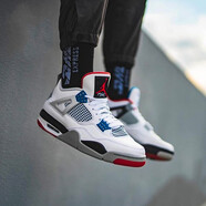 耐克（NIKE）新款男女鞋Jordan 4 AJ4 喬4時尚情侶籃球鞋 CI1184-408452-146  紅藍鴛鴦 35.5